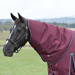 WeatherBeeta ComFiTec Essential Neck Cover (220g Fill) - Burgundy/Navy