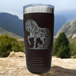 The Krafty Equestrian Travel Tumbler - Horse