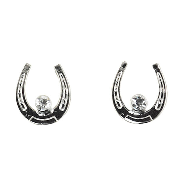 Finishing Touch of Kentucky Earrings - Horseshoe with Stone image number null