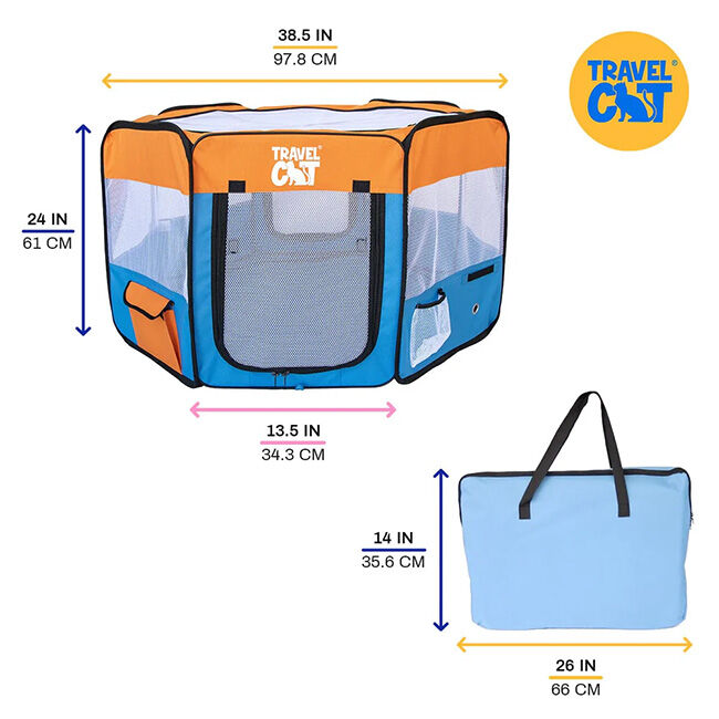Travel Cat "Feline Fun House" Portable Cat Play Tent image number null
