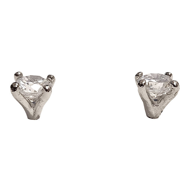 Finishing Touch of Kentucky Earrings - Crystal Stud - Silver image number null