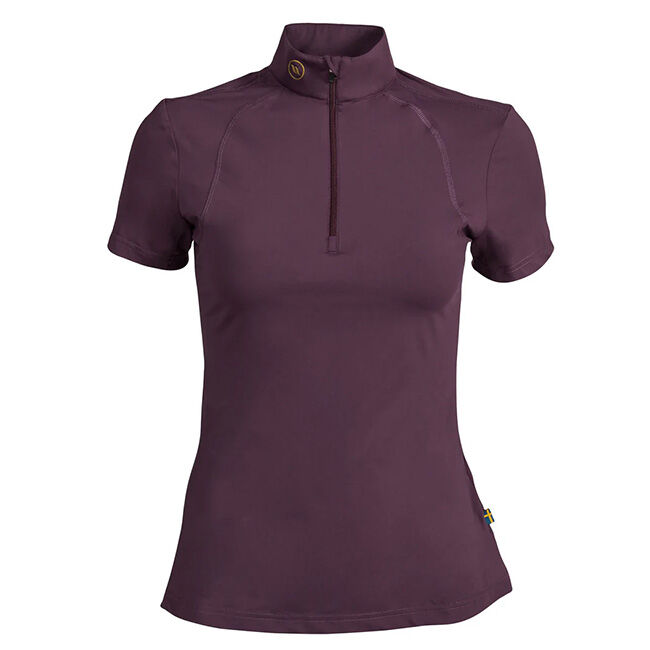 Back on Track Women's Inez Short Sleeve Top - Plum image number null