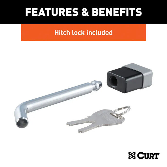 CURT Towing Starter Kit with 2" Ball - 2" Shank, 7,500 lbs, 4" Drop image number null
