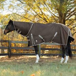 Equinavia Thunder 360 Heavyweight Turnout Blanket with Detachable Neck (300 g) - Dark Brown