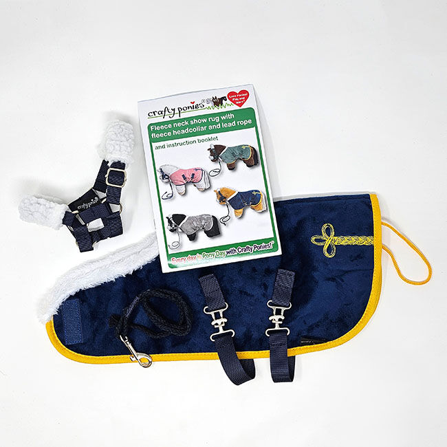Crafty Ponies Toy Deluxe Fleece Show Rug Set - Blue image number null