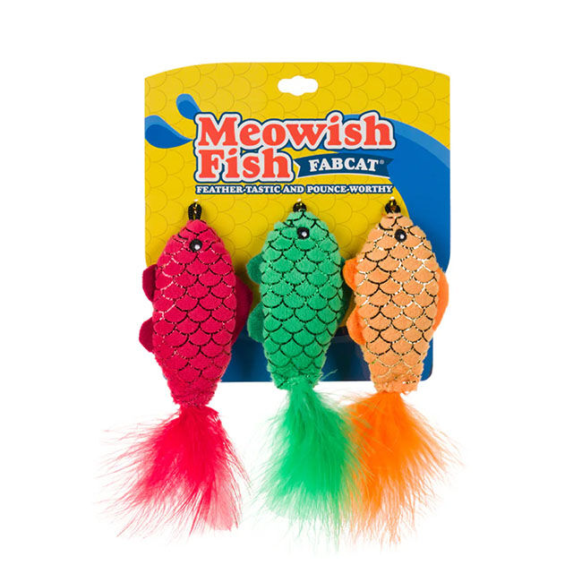 FabDog FabCat Meowish Cat Toys - 3-Pack - Closeout image number null