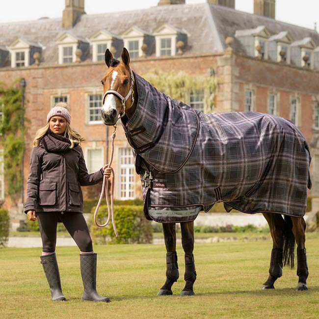 LeMieux Arika Turnout Blanket (200g) - Cocoa Check image number null