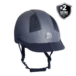 TuffRider Starter CarbonFiber Print Helmet - Black