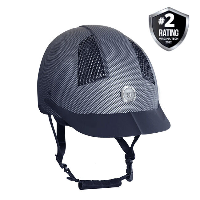 TuffRider Starter CarbonFiber Print Helmet - Black image number null