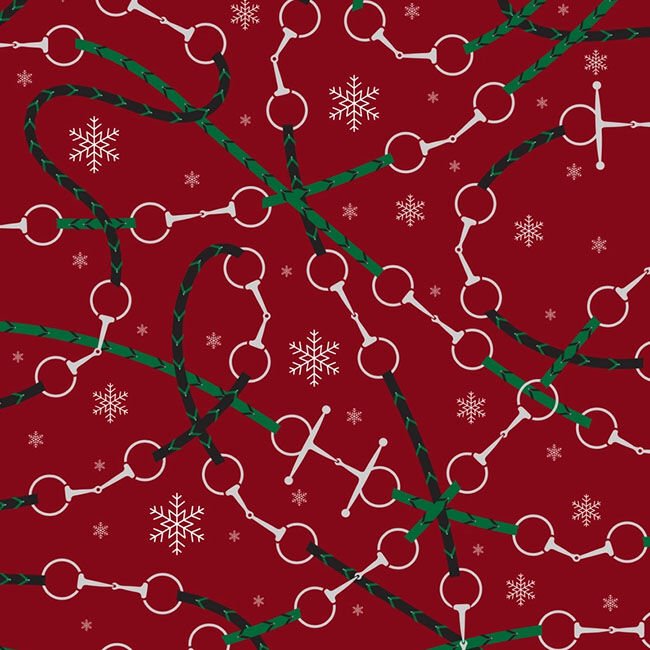 Hunt Seat Paper Co. Gift Wrap - Bits & Reins image number null
