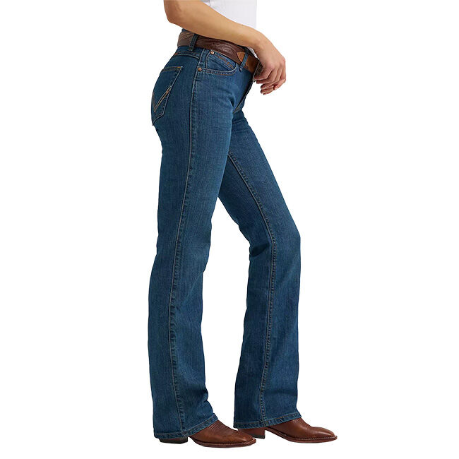 Wrangler Women's Ultimate Riding Jean Q-Baby Mid-Rise Bootcut - Tuff Buck image number null