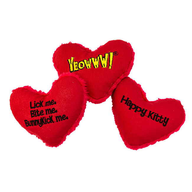 Yeowww! Hearrrt Attack Catnip Toy - Assorted Designs image number null