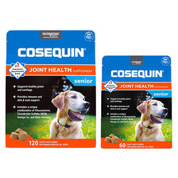 Nutramax Cosequin for Senior Dogs Joint Health Supplement, Contains Glucosamine for Dogs, Plus Chondroitin, MSM, Omega-3s and Beta-Glucan, Supports Joint, Skin and Coat, and Immune Health, Soft Chews