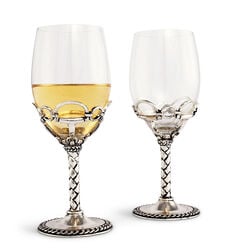 Arthur Court Wine Glass Pair - Equestrian