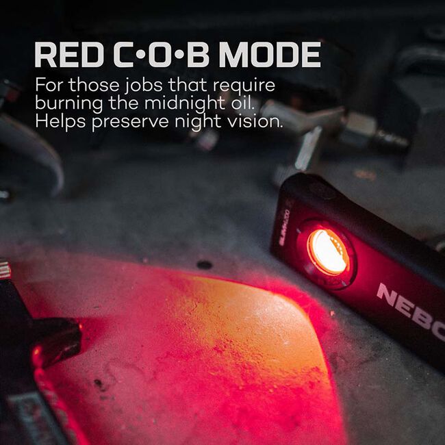 NEBO SLIM+ 1200 Rechargeable Pocket Light with Laser Pointer & Power Bank image number null