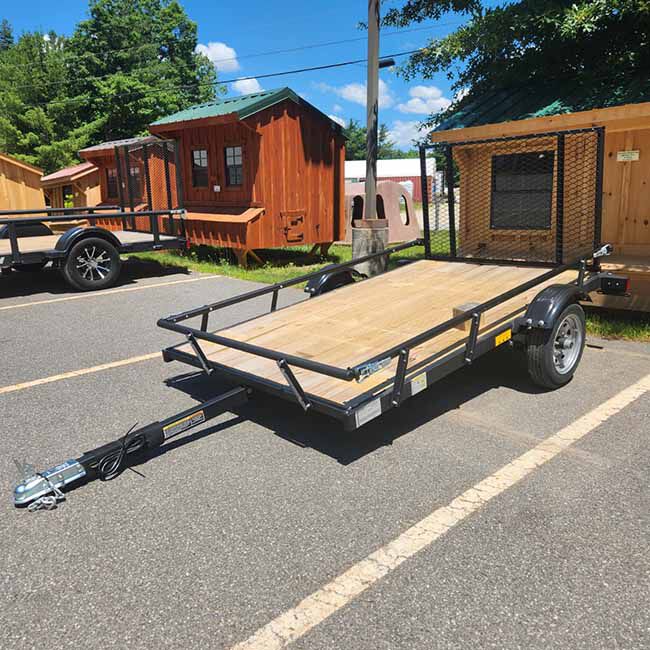Karavan 5' x 8' Steel Utility Trailer with Slide Rail image number null