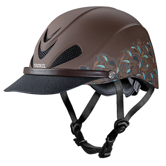 Troxel Dakota Helmet - Turquoise Paisley image number null