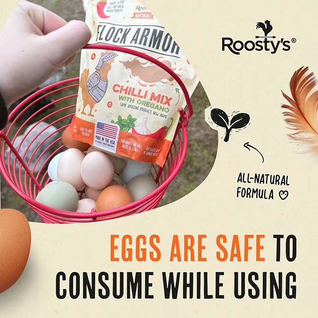 Roosty's Flock Armor - Daily Worm Defense + Gut Support with Chili & Oregano - 1 lb image number null