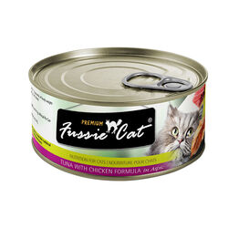 Fussie Cat Premium Cat Food - Tuna with Chicken in Aspic - 2.8 oz