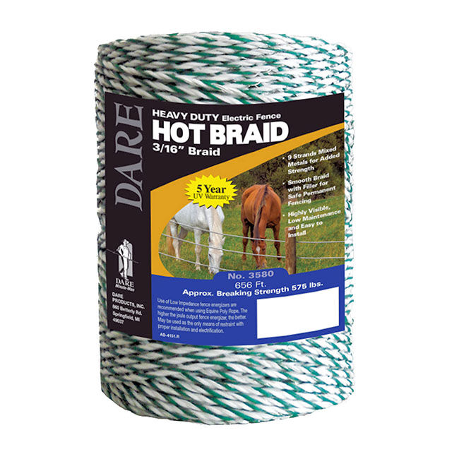 Dare Heavy-Duty Hot Braid Poly Rope - 3/16" x 656' image number null