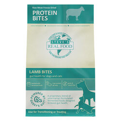 Steve's Real Food Protein Bites - Freeze-Dried Gut Health Treats for Dogs & Cats - Lamb Recipe
