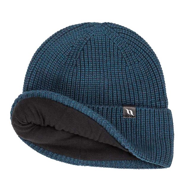 Back on Track Ava Wool Blend Knitted Beanie with Cuff image number null
