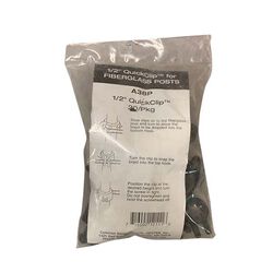 Geotek Common Sense Fence SnapMax Plastic Clips for 1/2" Fiberglass Posts - 20-Pack