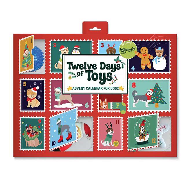 Spunky Pup Twelve Days of Toys - Advent Calendar for Dogs image number null