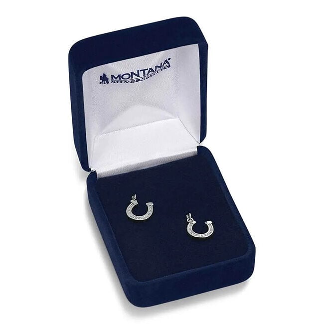 Montana Silversmiths Dainty Horseshoe Earrings image number null
