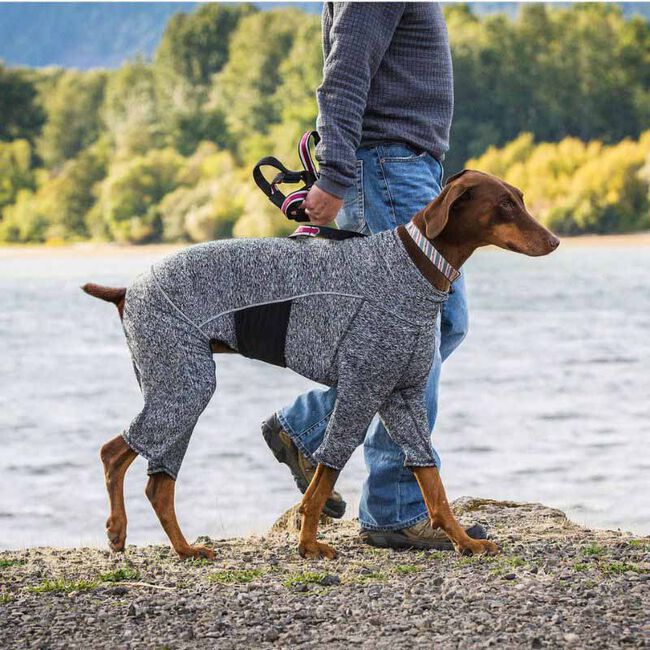 Kurgo Stowe Base Layer Dog Sweater - Heather Black/Gray image number null
