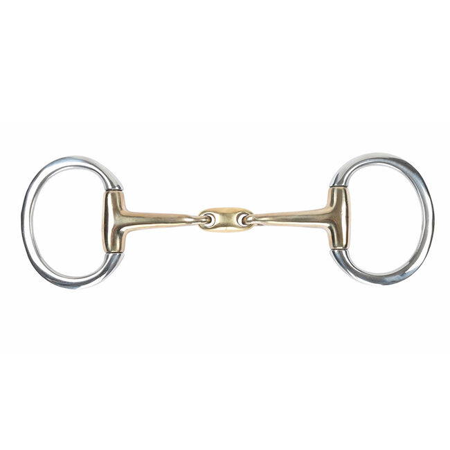 Shires Brass Alloy Flat Ring Lozenge Eggbutt Bit image number null