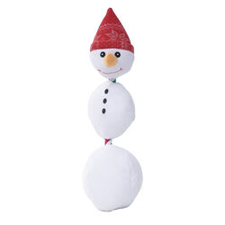 Territory Plush Squeaker with Rope Tug Dog Toy - Snowman