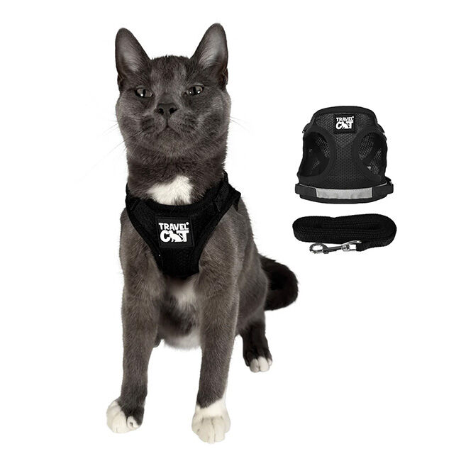 Travel Cat "The True Adventurer" Reflective Cat Harness & Leash image number null