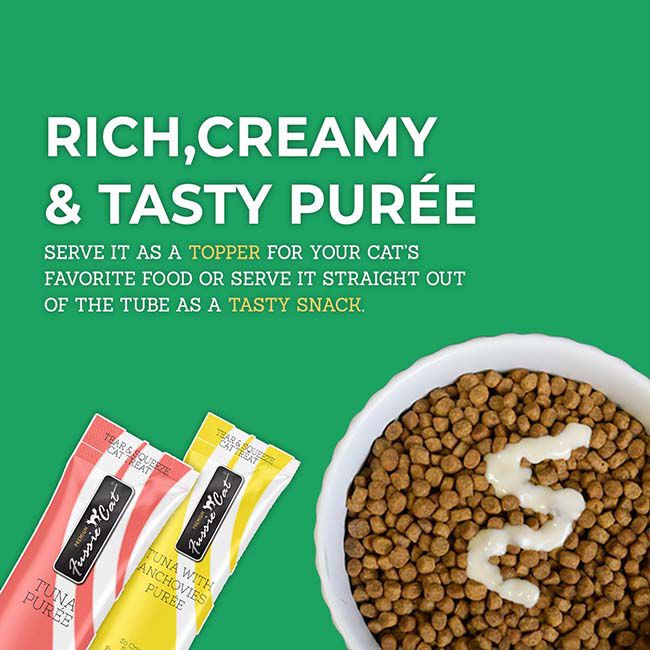 Fussie Cat Puree Treat 5-Flavor Variety Pack - Tuna - 50 Count image number null