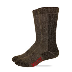 Muck Boot Company Men's Heavyweight Merino Wool Mid Calf Boot Socks - Brown - 2 Pairs