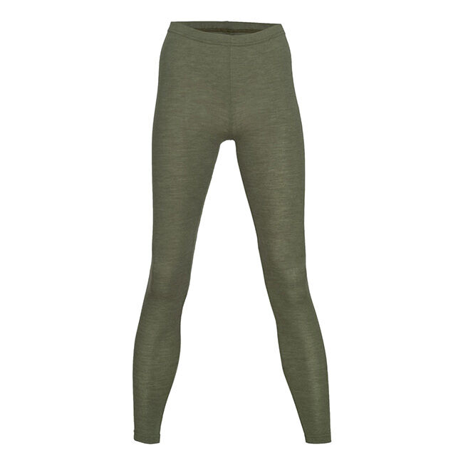 Engel Women's Wool/Silk Blend Leggings - Olive image number null