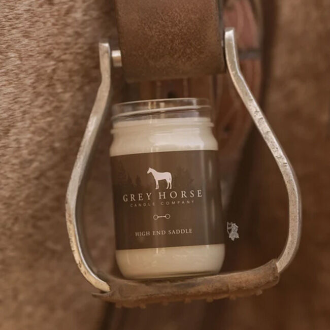 Grey Horse Candle Company Jar - High End Saddle image number null