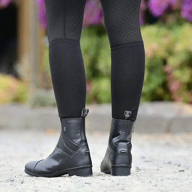 Saxon Kids' Syntovia Zip Paddock Boot - Black image number null