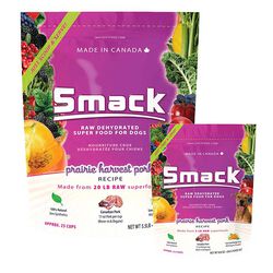 Smack Raw Dehydrated Super Food for Dogs - Prairie Harvest Pork Recipe