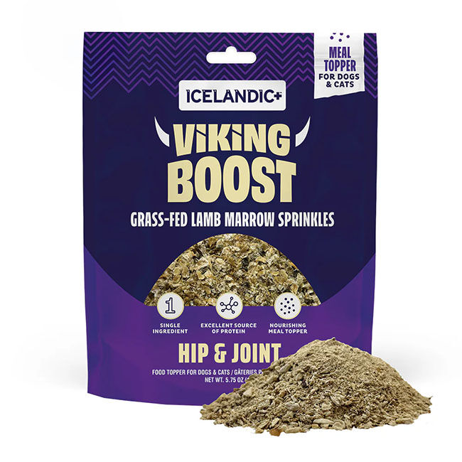 Icelandic+ Viking Boost Lamb Marrow Sprinkles for Dogs & Cats - Hip & Joint Support - 4 oz image number null