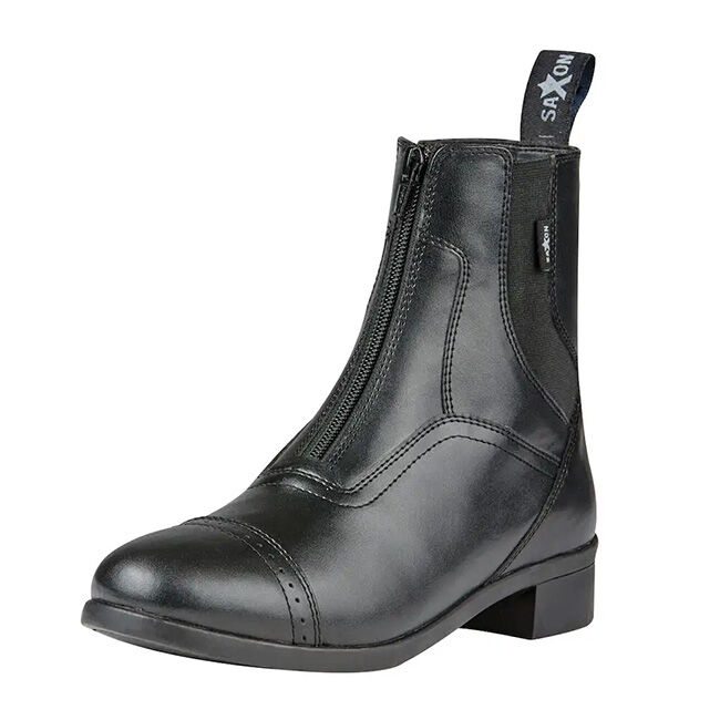 Saxon Kids' Syntovia Zip Paddock Boot - Black image number null