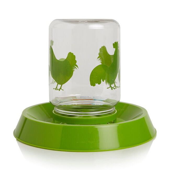Lixit Chicken Feeder or Waterer with Reversible Base - 64 oz image number null