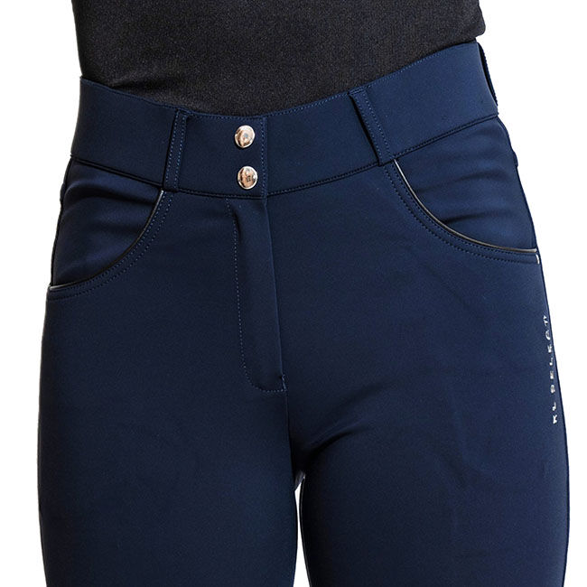 KL Select Women's Gabrielle Knee Patch Breech - Navy/Black image number null