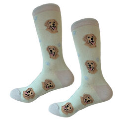 E&S Pets Unisex Novelty Crew Socks - Golden Retriever