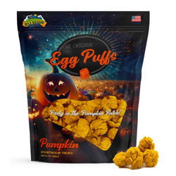 Wild Meadow Farms Egg Puffs Dog & Cat Treats - Pumpkin Recipe - 10 oz