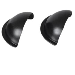 Jacks Manufacturing Replacement Sew-On Blinker Half Cups - Black - 2-Pack