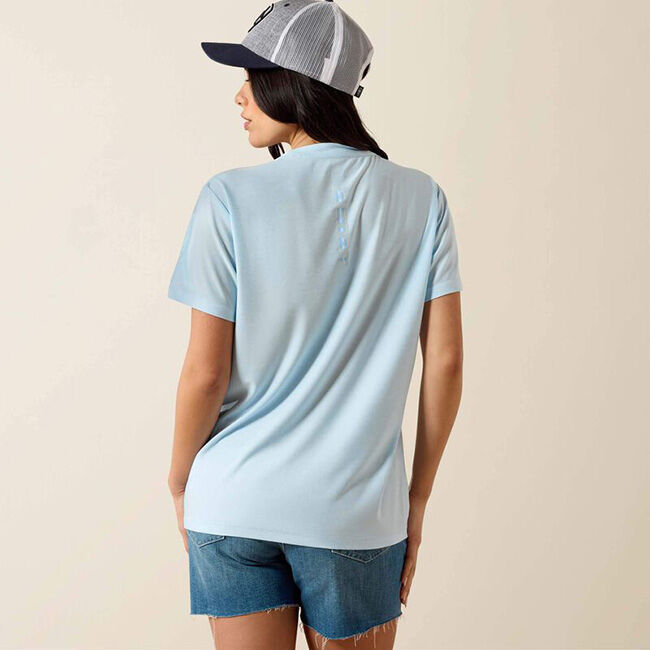 Ariat Women's Laguna Logo Shirt - Nantucket Breeze image number null