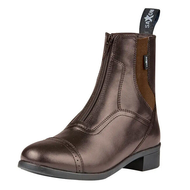 Saxon Women's Syntovia Zip Paddock Boot - Brown image number null