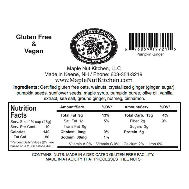 Maple Nut Kitchen Granola - Pumpkin Gingerbread - 10 oz image number null
