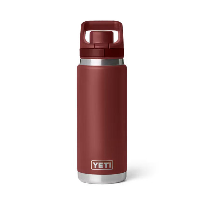 YETI Rambler 26 oz Bottle with Color-Matched Flip Chug Cap - Stag Red image number null